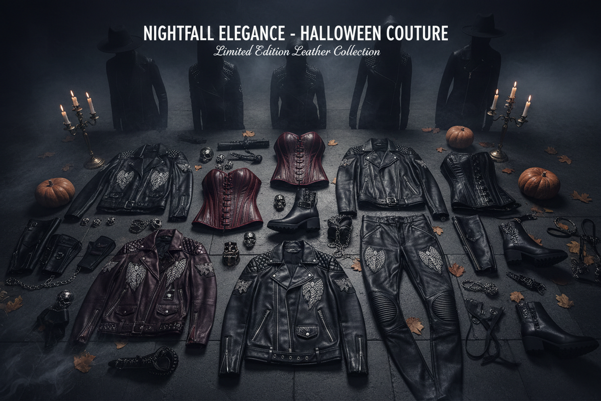 Halloween leather outfit guide 2026 – gothic, biker and dark leather styles for men and women