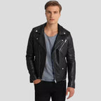 Men’s Black Perfecto Biker Leather Jacket