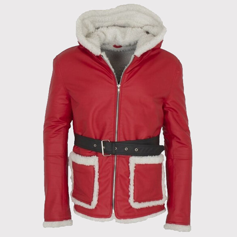 Men’s Santa Claus Red Hooded Jacket