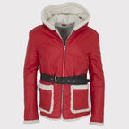 Men’s Santa Claus Red Hooded Jacket