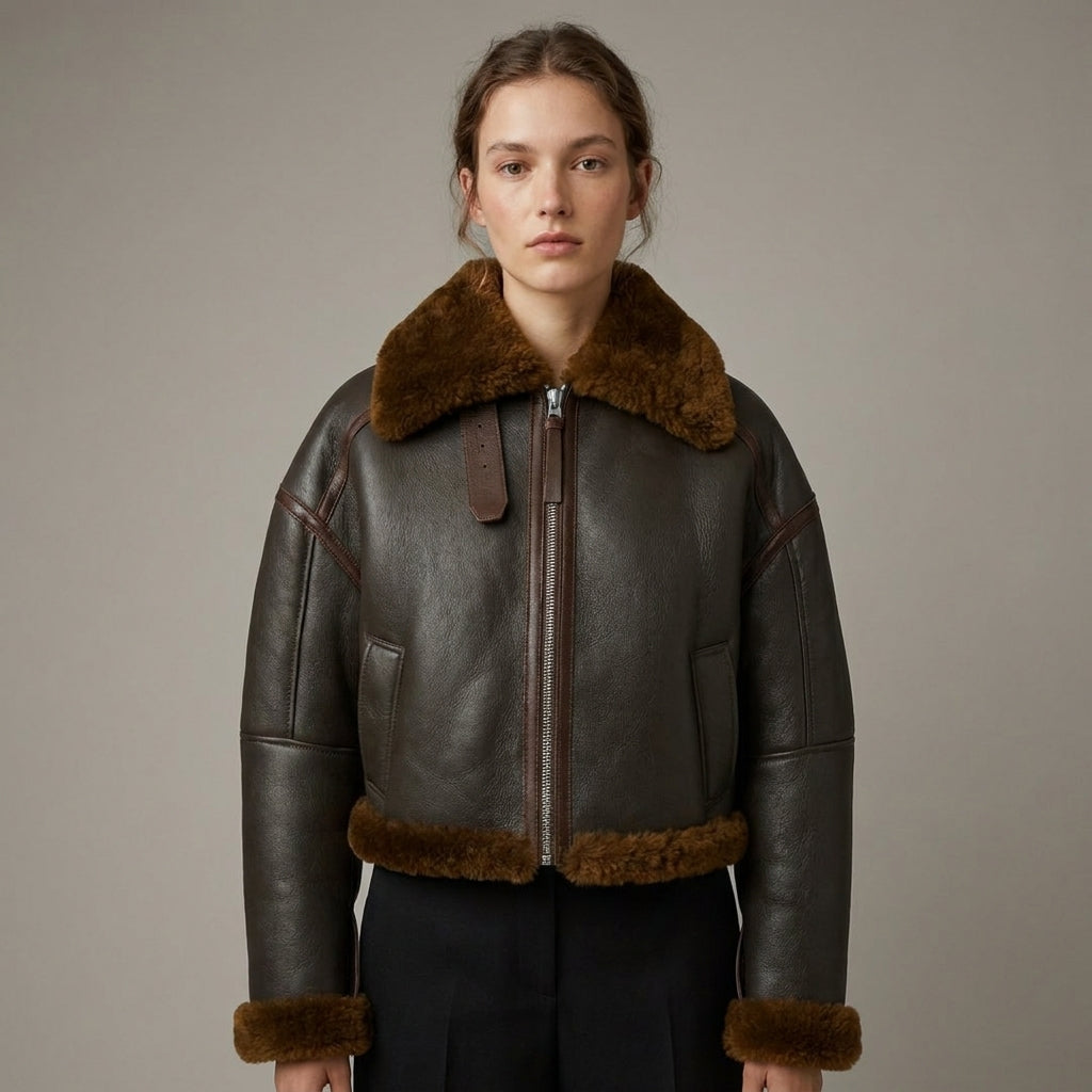 Women’s  Shearling Leather Jacket