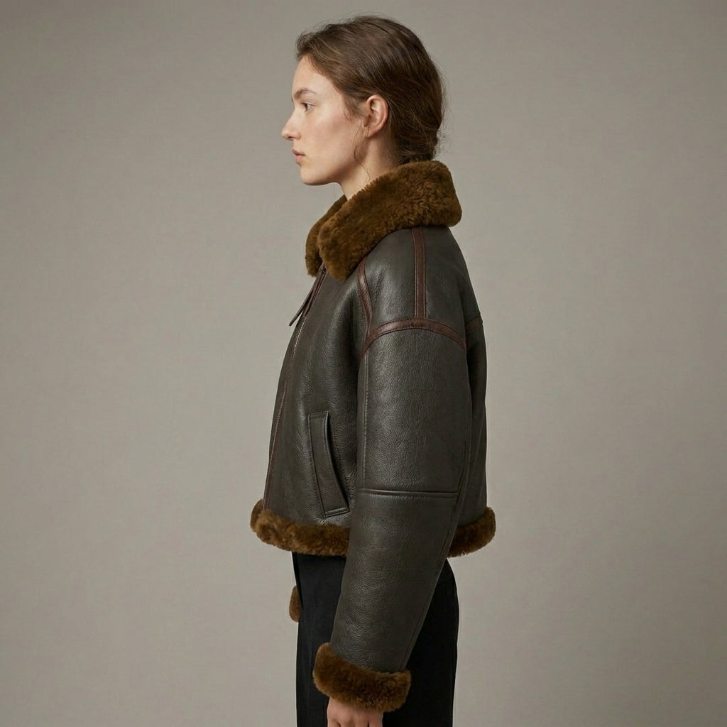 Women’s  Shearling Leather Jacket