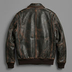 Men’s Brown A2 Aviator Leather Bomber Jacket