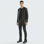 Men’s Leather Biker Riding Pants