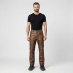 Men’s Brown Genuine Leather Pants