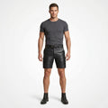 Men’s Leather Cargo Shorts