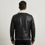 Men’s B3 Aviator Shearling Leather Trucker Jacket – Vintage Flight Style