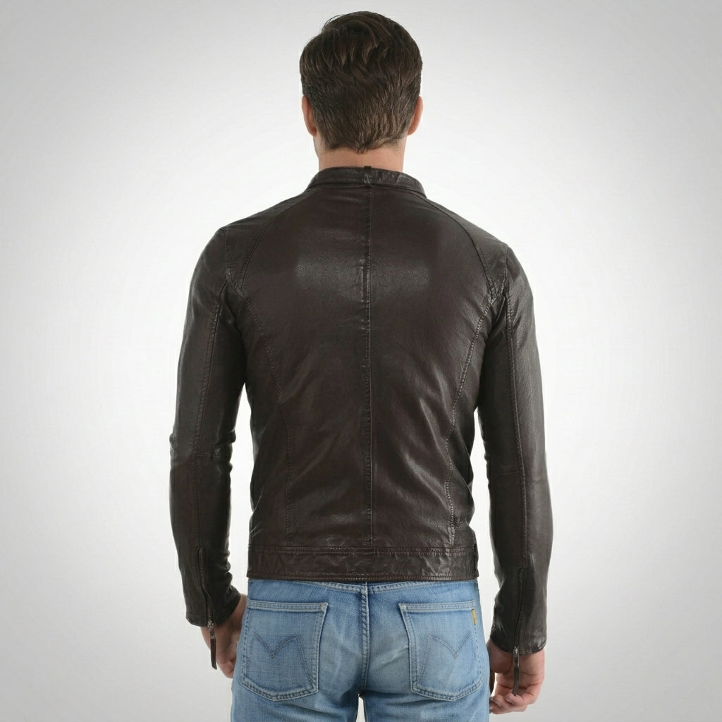 Men’s Brown Heritage Motorcycle Jacket