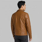 Men’s Brown Perfecto Motorcycle Biker Jacket