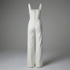 White Sleeveless Jumpsuit