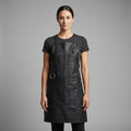 Black Full-Grain Leather Work Apron