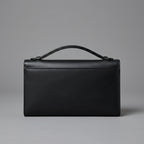 Elegant Black Leather Clutch Bag for Women