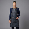 Blue Distressed Leather Utility Apron