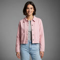 Blush Classic Pink Denim Jacket