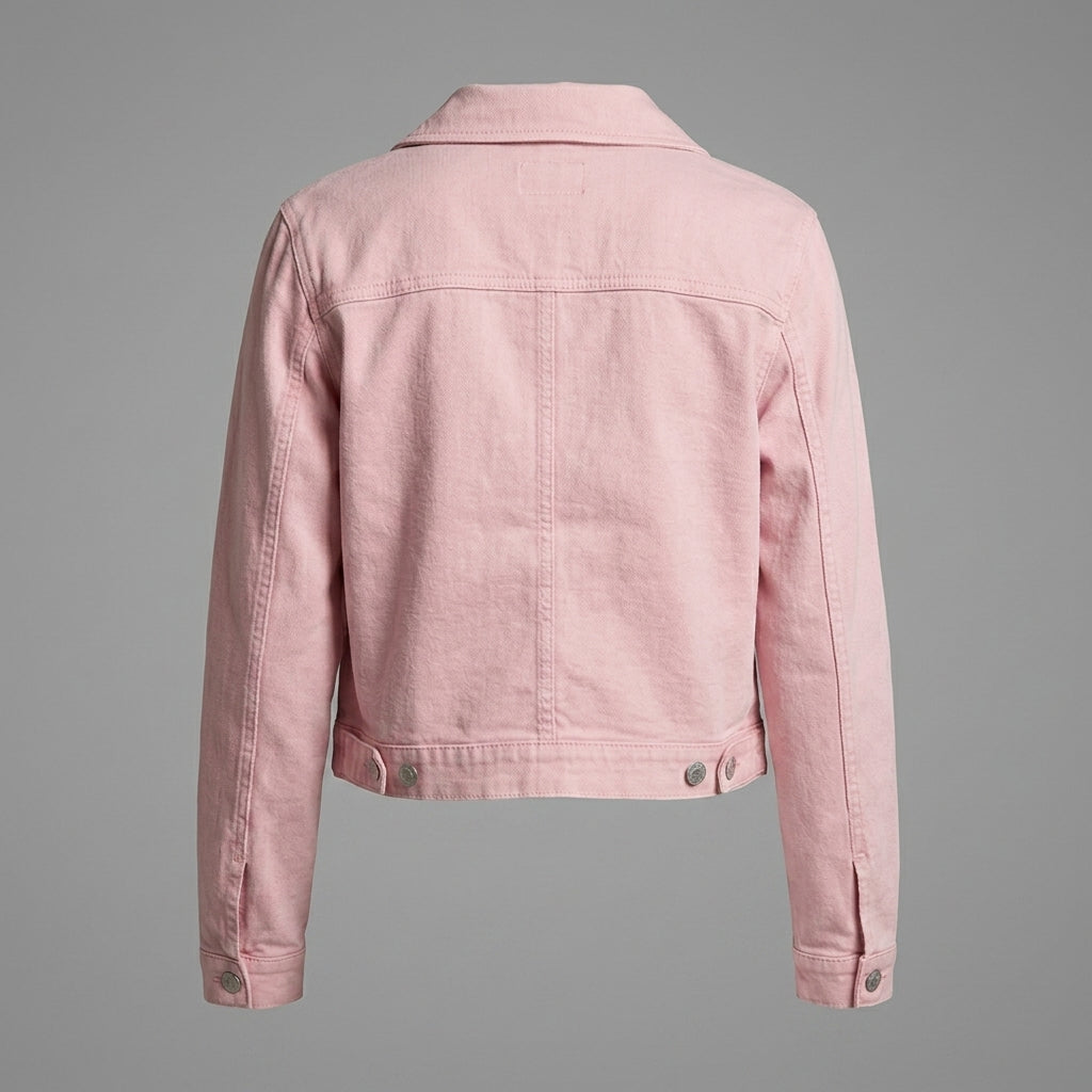 Blush Classic Pink Denim Jacket