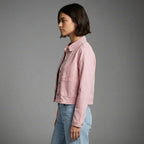 Blush Classic Pink Denim Jacket