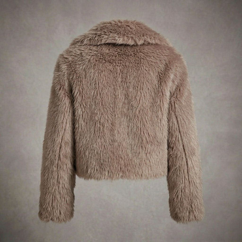 Brown Faux Fur Coat