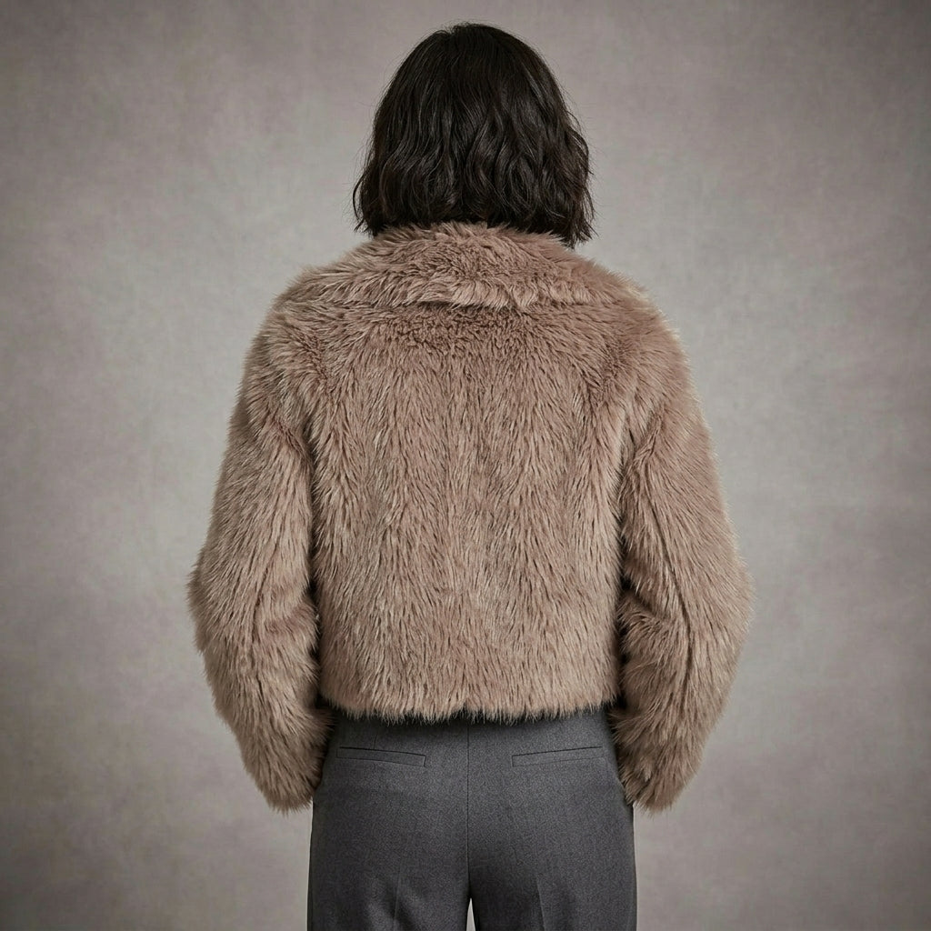 Brown Faux Fur Coat