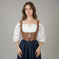 Brown Leather Renaissance Corset Belt
