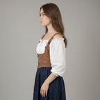 Brown Leather Renaissance Corset Belt