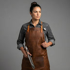 Brown Leather Work Apron