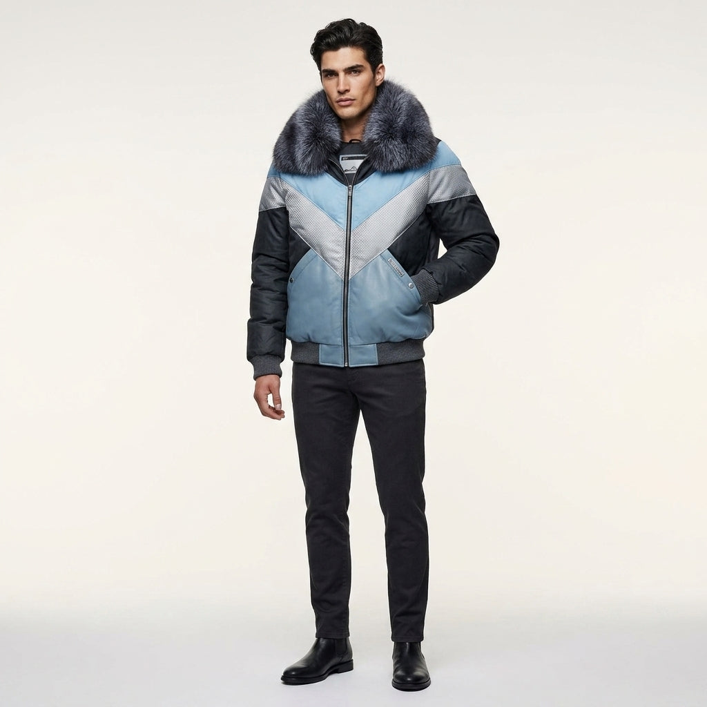 Men’s Bomber Leather Jacket – Premium Leather Jacket Gear Style