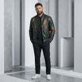 Men’s Genuine Leather Biker Jacket – Retro Vintage Motorcycle Style