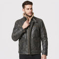 Men’s Air Force Aviator Leather Jacket with Fur Collar