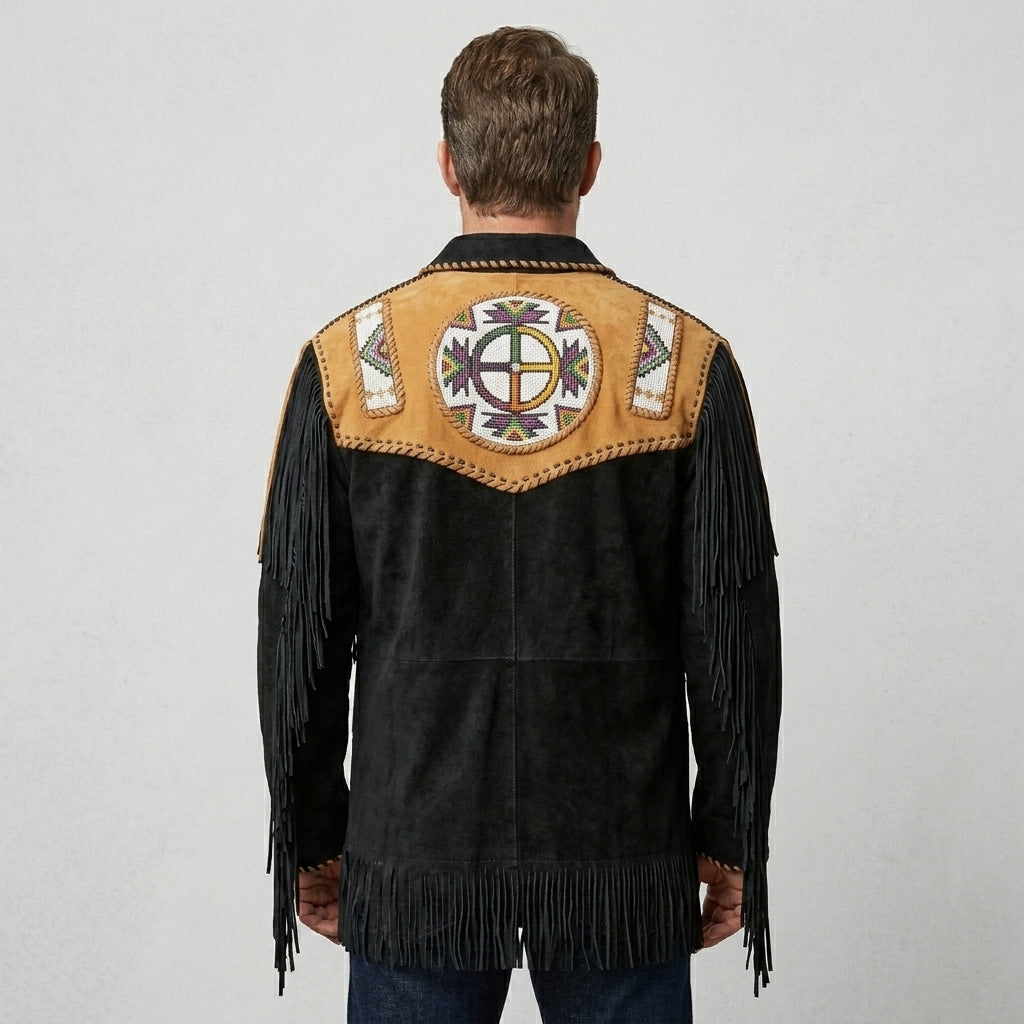 Men’s Suede Leather Cowboy Jacket