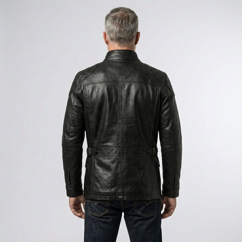 Men’s Exclusive Black Leather Coat