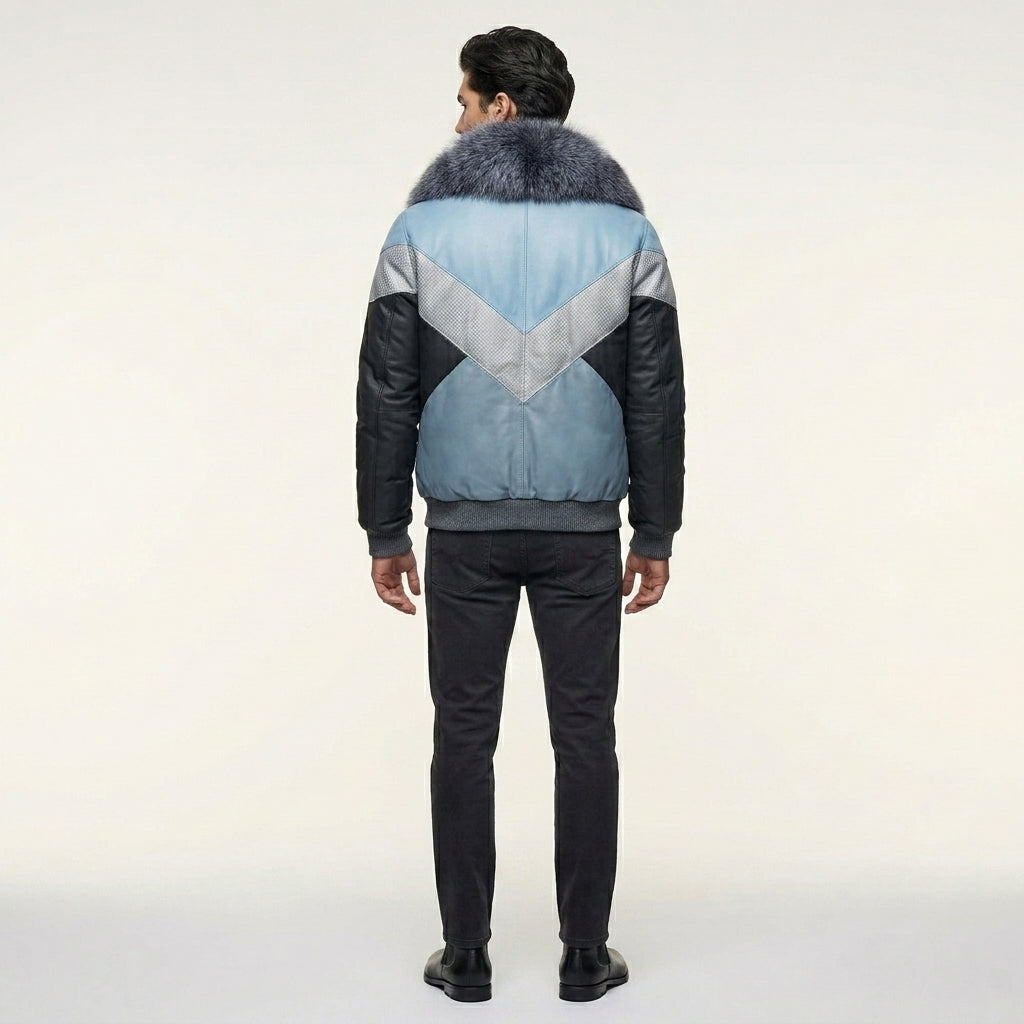 Men’s Bomber Leather Jacket – Premium Leather Jacket Gear Style