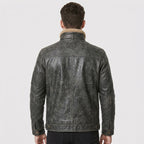 Men’s Air Force Aviator Leather Jacket with Fur Collar