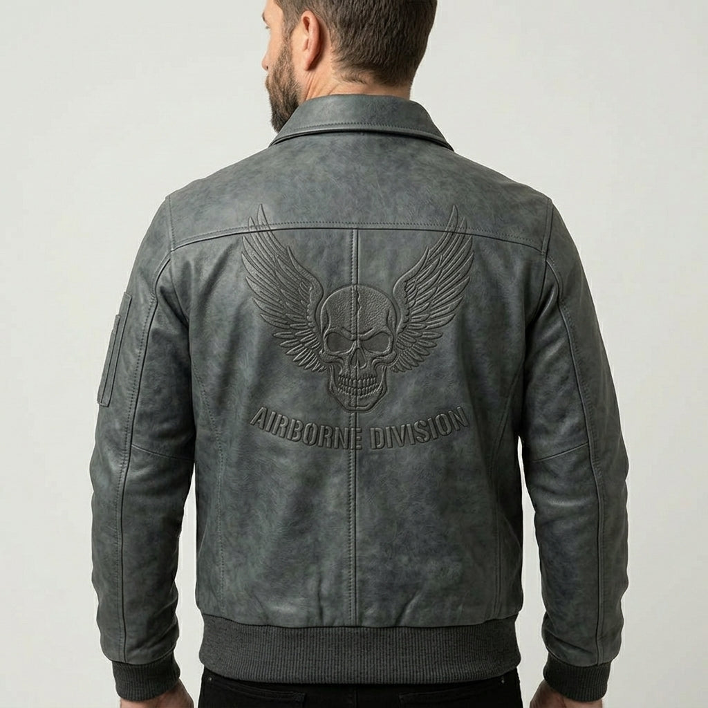 Men’s Slim Fit Black Aviator Pilot Jacket – Modern Flight Bomber Style