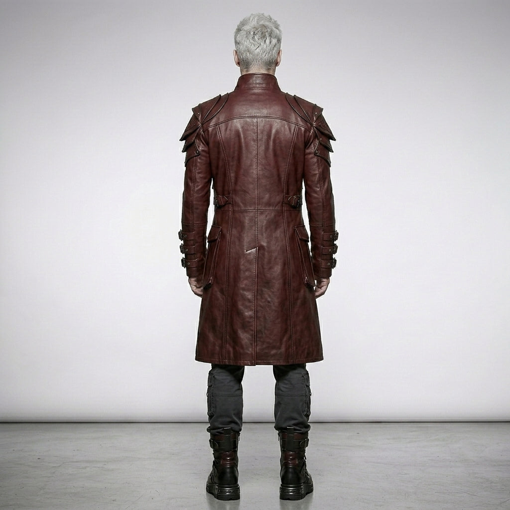 Men’s Devil Fashion Warhammer Red Gothic Coat