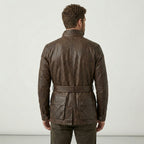 Men’s Trialmaster Panther Leather Biker Jacket