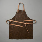 Dark Brown Distressed Leather Apron