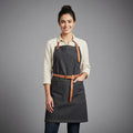 Denim Apron with Adjustable Leather Straps