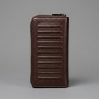 Elegant Brown Leather Clutch Bag for Women