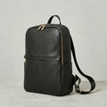 Elite Black Leather Backpack