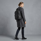 Classic Black Leather Backpack for Women