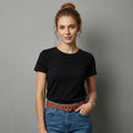 Double O-Ring Gold Buckle Leather Belt