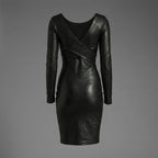 Full Sleeve Leather Dress