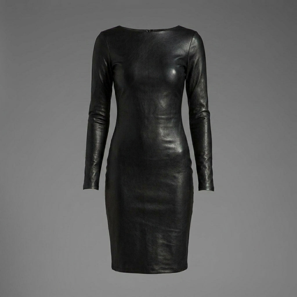 Full Sleeve Leather Dress