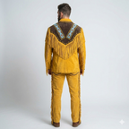 Men’s Authentic Western Leather Jacket – Vintage Rancher Style
