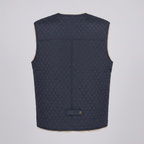 Men’s Rancher Western Sheepskin Vest with Quilted Design – Premium Winter Gilet