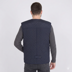 Men’s Rancher Western Sheepskin Vest with Quilted Design – Premium Winter Gilet