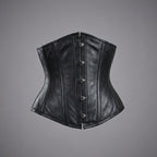 Genuine Leather Steel Boned Heavy-Duty Underbust Waist Trainer Corset