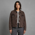 Hot Fudge Brown Denim Trucker Jacket