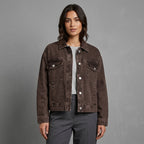 Hot Fudge Brown Denim Trucker Jacket
