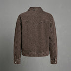 Hot Fudge Brown Denim Trucker Jacket